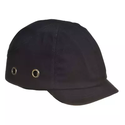 Portwest Short Peak Bump Cap Size: One Size Colour: Black PW89BKR • £12.09