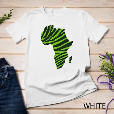 Zebra Print Pattern Green African Pride Matching Family Unisex T-shirt • $16.99