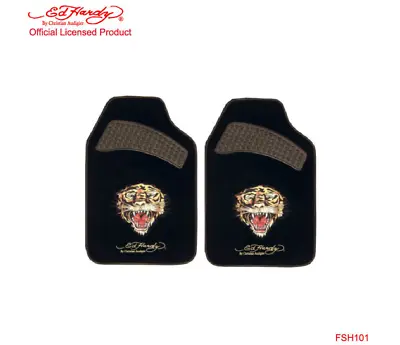 New Ed Hardy By Christian Audigier Tiger Front Rear Car Truck Carpet Floor Mats • $30.62