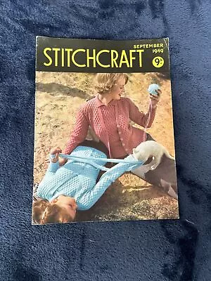 Rare Vintage Stitchcraft September 1949 Original Magazine Booklet Needlework • £5.99