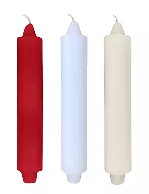 4 Unscented Club Candles 9 X1½  X 7/8  Base Fits Standard Taper Candle Holder • $15.99