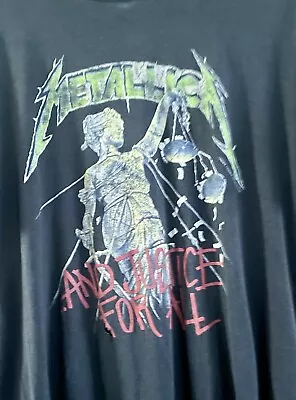 Metallica Vintage 90s “Justice For All”  T-Shirt • $150