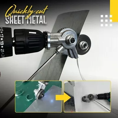 Electric Drill Shears Plate Cutter Attachment Metal Iron Tin Quick Cutting Tool • $10.99