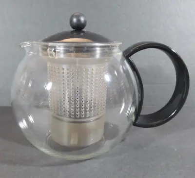 Bodum Assam Black Handle Teapot Tea Press Infuser 34 Oz 1 L - For Parts • $12.50