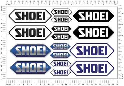 Shoei Helmets Sponsor Laminated Stickers Set Motorcycle Decals Logo Graphics  • $9.95