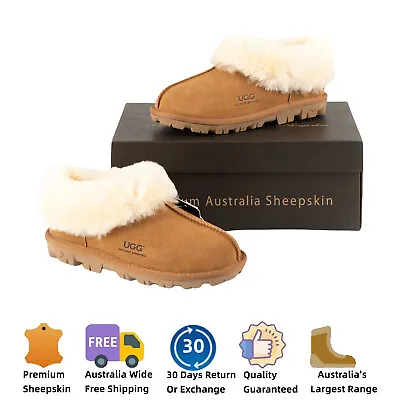 UGG Slippers Womens Mens Ankle Boots Australian Sheepskin Wool Water-Resistance • $66.49