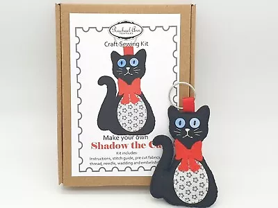 £6.49 • Buy Make Your Own Black Cat Keyring Felt Craft Kit