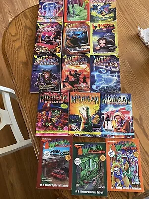 15 Books (3 Signed) Johnathan Rand - 6 Michigan Chillers & 9 American Chillers  • $24.95