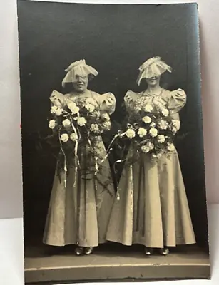 FASHION HISTORY Hideous Bridal Wear ! C 1938 Photo POSTCARD 17/1 • £6