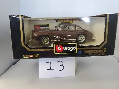 Vintage 54 Bburago Brown Mercedes Benz 300SL Gull Wing 1:18 Die Cast-Italy-In Bx • $33