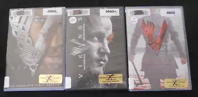  Vikings  Seasons 12 & 3 DVDs X-Library Copies • $14.99
