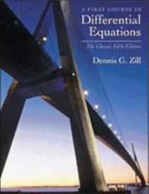 $20.44 • Buy A First Course In Differential Equations The Classic Edition Dennis Zill