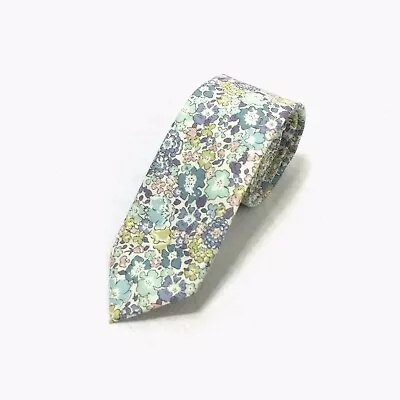 Express Men`s Slim Liberty Fabric Cotton Tie 2 1/4   Wide New $59 • $15.11