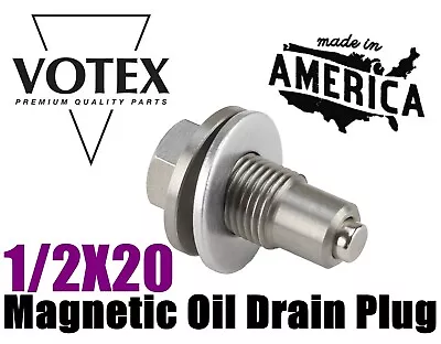 Stainless Steel Engine Oil Drain Plug With NEODYMIUM Magnet (1/2 X 20) Jeep • $24.99