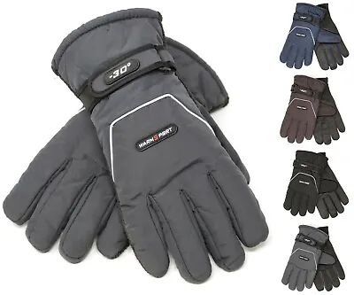 Heavy Duty Mens Ski Gloves Winter Thermal Insulate Wind Water Proof Cold Weather • $13.99