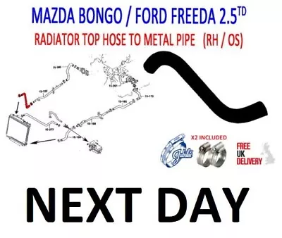 £29.99 • Buy Mazda Bongo 1995 - 2006 Pattern Top Radiator Coolant Hose  ) Free Delivery