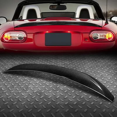 For 06-15 Mazda Mx-5 Miata Real Carbon Fiber V-style Rear Trunk Lid Spoiler Wing • $145.99
