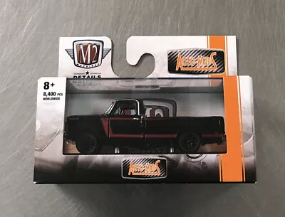 M2 Machines 1969 Ford F-100 Ranger Truck Auto-mods Black 5.0 Coyote Free Ship • $19.99