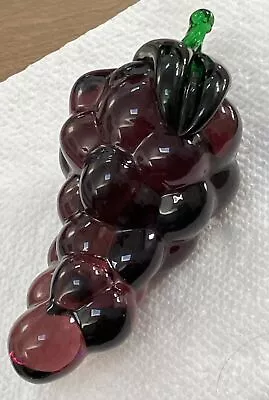 Vintage Hand Blown/murano Style Glass Grapes • $12.95