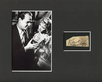 Karl Malden A Streetcar Named Desire Signed Autograph Photo Display Vivien Leigh • $39.99