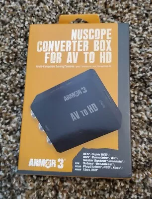 Armor 3 AV To HD Converter! RCA To HDMI Composite AV Adapter N64 SNES GC PS2 DC • $16.95