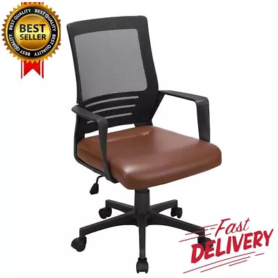 Swivel Office Chair W/ Lumbar Support Padding Seat Midback Ergonomic 265 Lbs New • $108