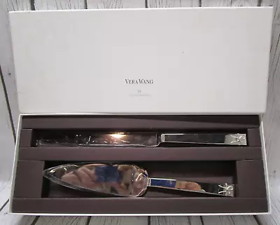 Vera Wang Wedgwood Love Knots Wedding Cake Knife & Server Set Silver In Box • $29.95