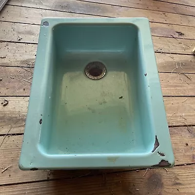 Vintage Camper Travel Trailer Turquoise Aquamarine Sink With Strainer • $250