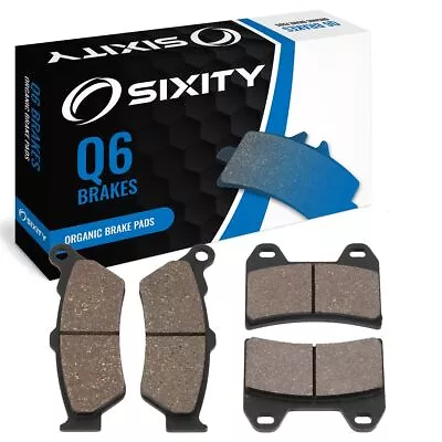 Front + Rear Organic Brake Pads 2002-2005 Moto Guzzi California Stone Set Hf • $19.65