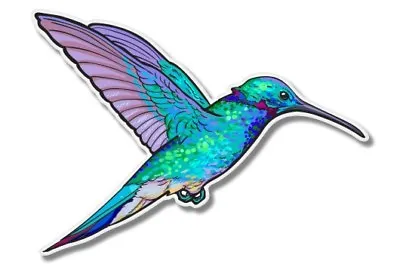 Hummingbird Colorful Car Laptop Phone Vinyl Sticker  - SELECT SIZE • $4.29