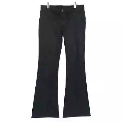 J Brand Women's Size 28 Babe Flare Jeans Black Low Rise Stretch Boho Bell Bottom • $45