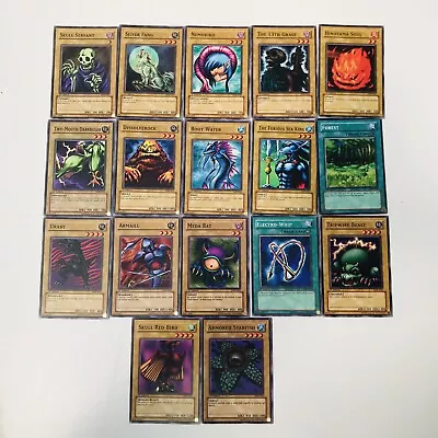 Yu-Gi-Oh • Blue Eyes 1st Edition LOB • Part Complete Set Of 17 Common Cards • £12.99