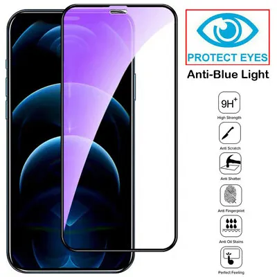 Screen Protector Anti-Blue Light For IPhone 15 Pro Max 14 13 12 Protective • $17.04