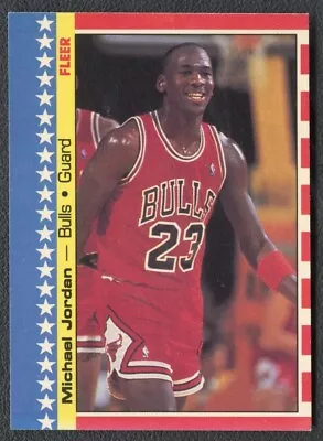 1987-88 Fleer Sticker Michael Jordan #2 Bulls • $20.50