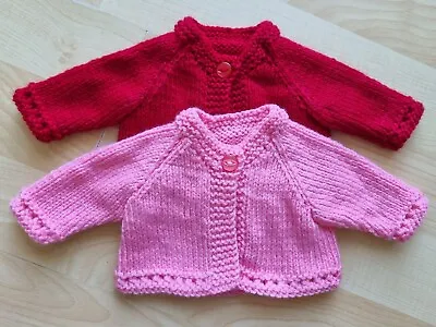 £8.99 • Buy Set Of 2 Cardigans To Fit 14 Inch Baby Dolls/My First Baby Annabel (5)