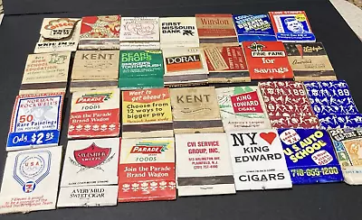 90 VTG Matchbooks Kent Doral Libby's JFK King Edward MORE Beginner Collector Lot • $24.95