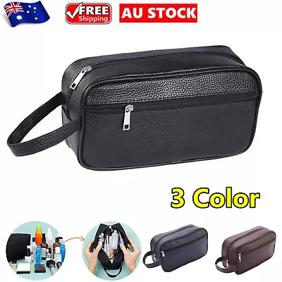 Mens Toiletry Bag- Travel Wash Case Shower Bathroom Cosmetic Storage Waterproof • $13.57