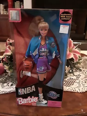 Barbie Doll NBA Utah Jazz 1998 Mattel #20708 Basketball Blonde Team Uniform NRFB • $75.86