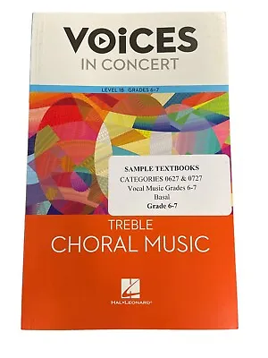 Voices In Concert Grades 6 7 Treble Choral Music Homeschool Arts Vocal Singing • $19.81