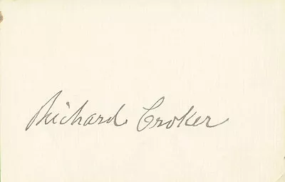 Richard Croker - Signature(s) • $80