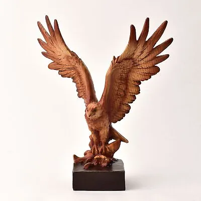 Naturecraft Wood Effect Resin Figurine - Eagle Catching Fish • £25