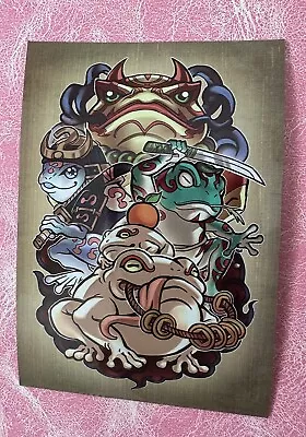 15x YUGIOH FROG ART SLEEVE - JP Size Extra Deck Sleeeve • £20