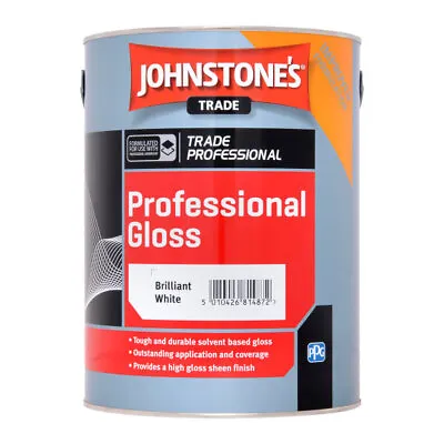 £21.95 • Buy Johnstones Trade Professional Gloss Brilliant White 1L 2.5L 5L