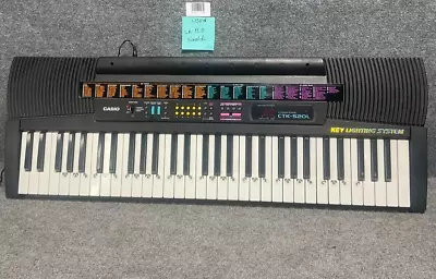 Casio Piano Keyboard CTK-520L 40 Soundbank 100 Tones Key Lighting System • $78.02