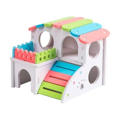 Hamster Plastic Villa Small Pets Cage Accessories Chewing Toy For Rabbit Ferret • £8.40