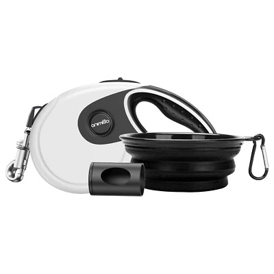£14.99 • Buy Retractable Dog Lead 5m Chew Resistant Pet Leash Comes With Garbage Box & Bowl