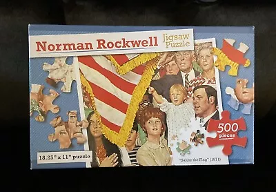 Norman Rockwell 500 Piece Puzzle Salute The Flag New In Sealed Box • $5