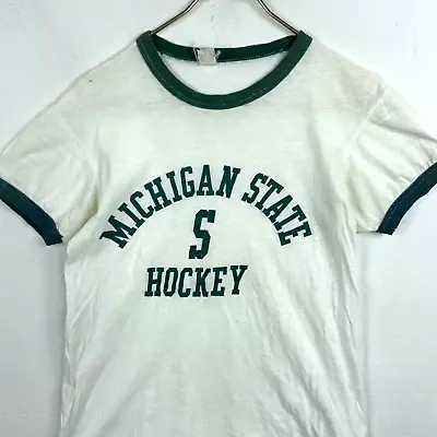 Vintage Michigan State Russell Southern Athletic T-Shirt Size Small 60s 70s • $84.99