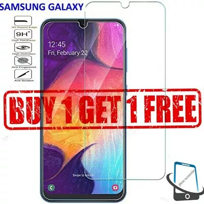  For Samsung Galaxy A20e A50 A40 A70 A10 Tempered Glass Screen Protector • £2.79