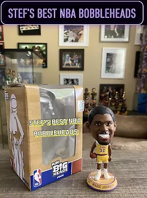 Magic Johnson Los Angeles Lakers Court Stripe Mini Bighead Bobblehead • $75